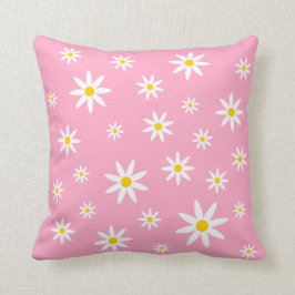 Cojín Decorativo Pilar rosado de margarita