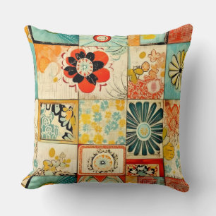 Cojín Decorativo Pilar sin soldadura estilo retro