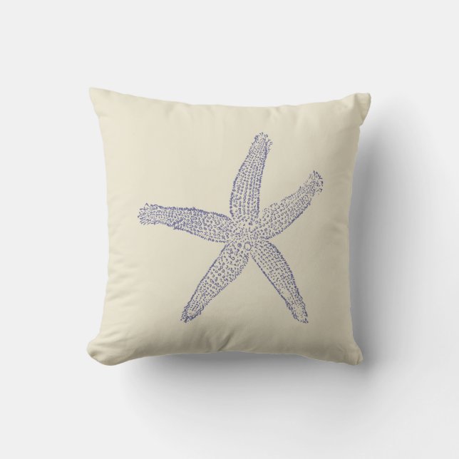 Cojín Decorativo Pilar Starfish Azul (Anverso)