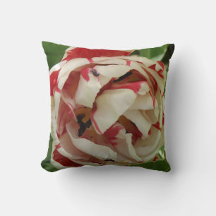 Cojín Decorativo Pilar tulipán rosa y blanco
