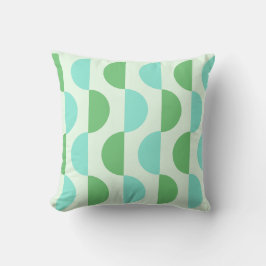 Cojín Decorativo Pilar Verde azulado retro Slice