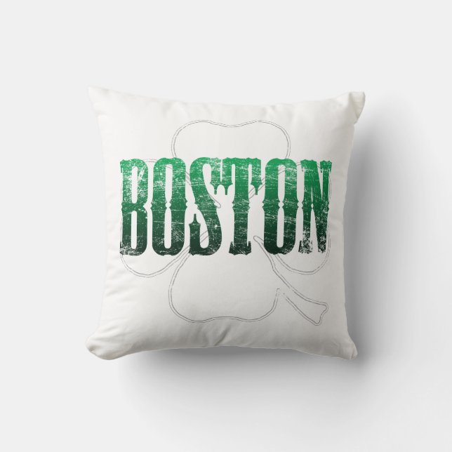 Cojín Decorativo Pilar verde de Boston (Anverso)