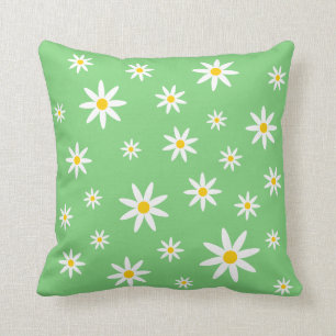 Cojín Decorativo Pilar verde margarita