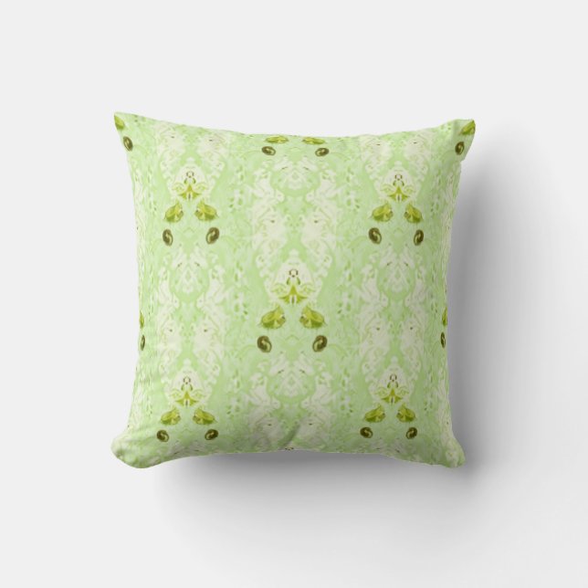 Cojín Decorativo Pilar verde suave (Anverso)