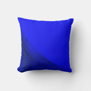 Cojín Decorativo Pilar vertical azul real brillante azul
