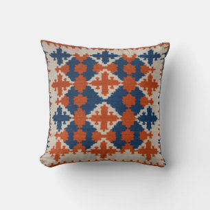 Cojín Decorativo Pilares blancos marroquíes de Kilim: Elegancia ete