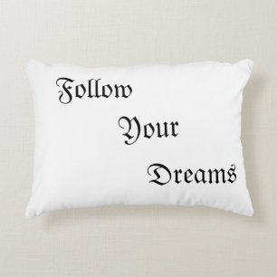 Cojín Decorativo Pilares con la frase "Sigue tus sueños"