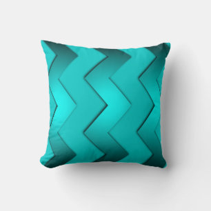 Cojín Decorativo Pilares de diseño Aqua Zig Zag