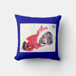 Cojín Decorativo Pilares de personalizable - Navidades Dachshund