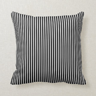 Cojín Decorativo Pilares decorativos rayados en blanco y negro