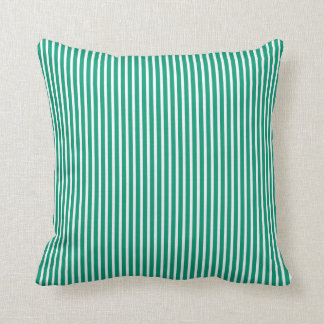 Cojín Decorativo Pilares decorativos rayados verde esmeralda