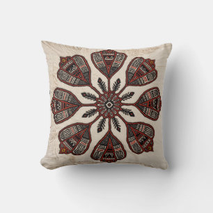 Cojín Decorativo Pilares del Kilim Mandala: artesanía tradicional
