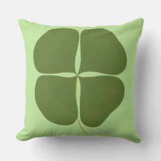 Cojín Decorativo Pilares reversibles del Shamrock verde realista