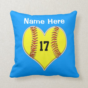 Cojín Decorativo Pilares Softball PERSONALIZADOS con NOMBRE Y NÚME