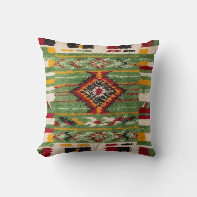 Cojín Decorativo Pilares verdes de alfombras: Belleza tradicional p (Anverso)