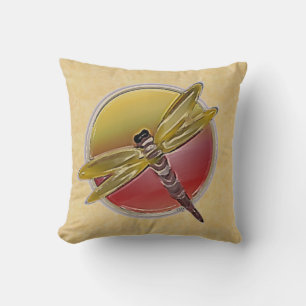 Cojín Decorativo Piletas con pincel de libélula