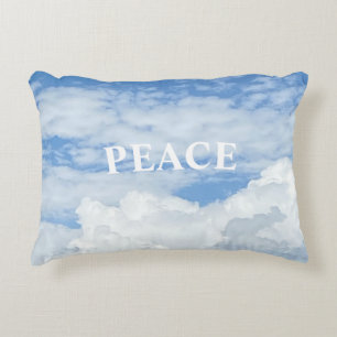 COJÍN DECORATIVO PILLOTE DE ACENTO DE FOTO DE LAS NUBES DE CIELO AZ