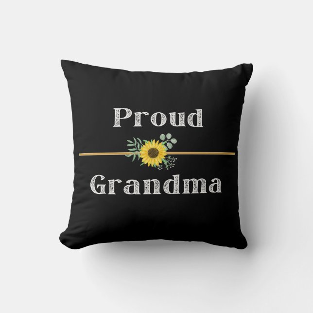 Cojín Decorativo Pillow - Abuela orgullosa (Anverso)