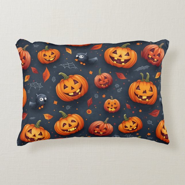 Cojín Decorativo Pillow acento con temática de Halloween (Anverso)