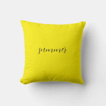 Pillow amarillo de verano soleado