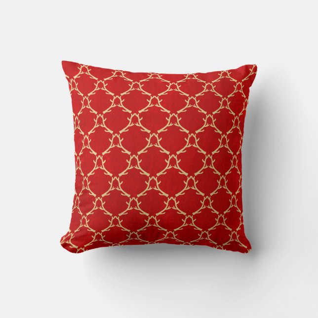 Cojín Decorativo Pillow Antlers Red Woodland (Anverso)