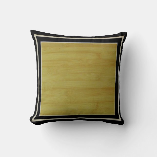 Cojín Decorativo Pillow - Bambú en el marco (Anverso)