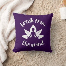 Cojín Decorativo Pillow BFTG de Lotus Yoga (blanco)
