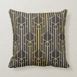 Cojín Decorativo Pillow - Black Gold Art Deco