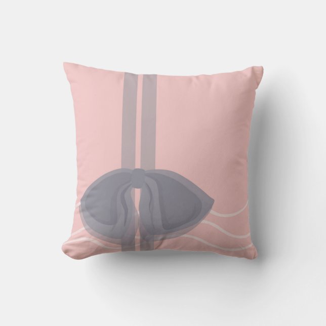 Cojín Decorativo Pillow Bow Romántico (Anverso)