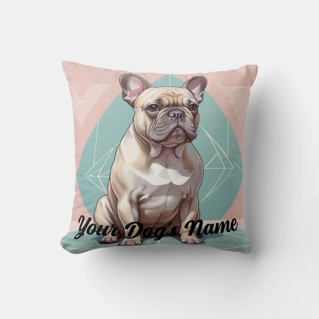 Cojín Decorativo Pillow Bulldog francés personalizado (Anverso)