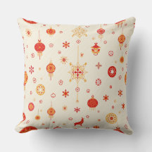 Pillow C con patrón simple de Año Nuevo