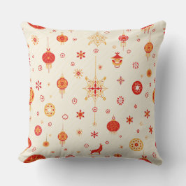 Cojín Decorativo Pillow C con patrón simple de Año Nuevo