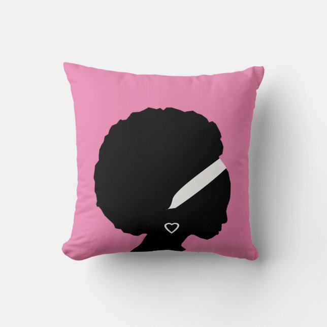COJÍN DECORATIVO PILLOW CHICA NEGRO (Anverso)