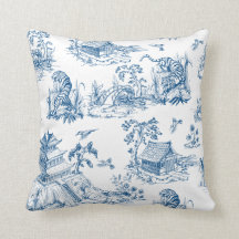 Pillow Chinoiserie azul/blanco