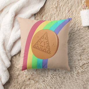 Cojín Decorativo Pillow Dalgona Múltiple Triángulo - Vista lateral