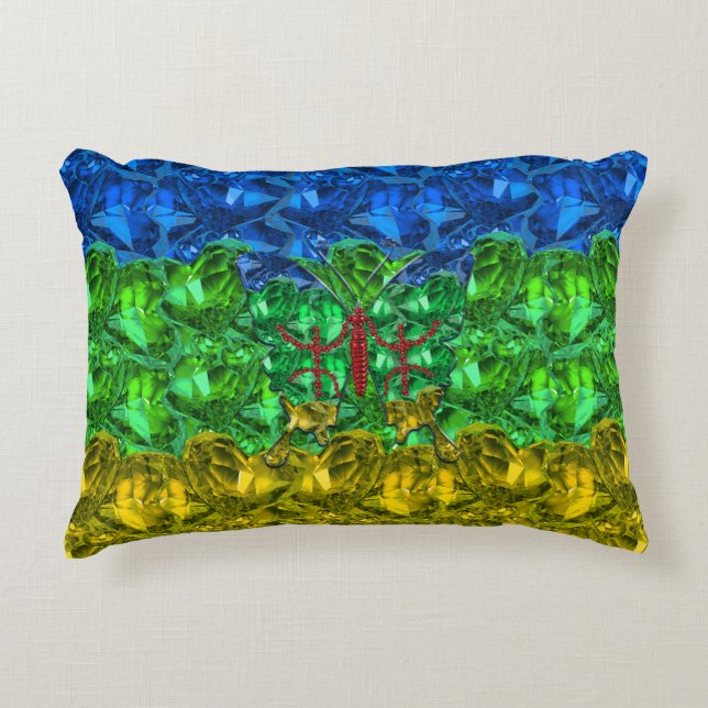 Cojín Decorativo Pillow de acento amazigh (Anverso)