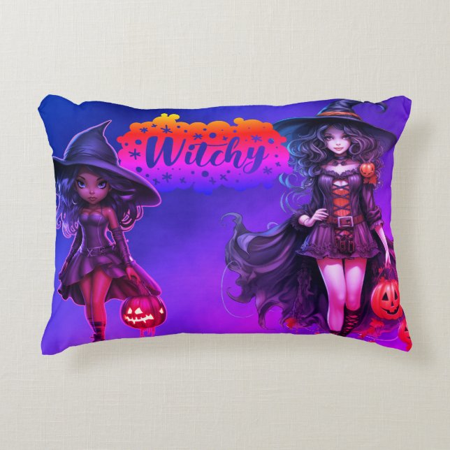 Cojín Decorativo Pillow de acento de Halloween (Anverso)