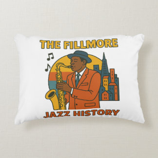 Cojín Decorativo Pillow de acento de la historia del jazz de Fillmo