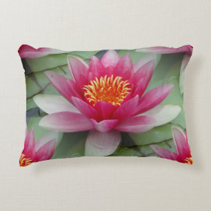 Cojín Decorativo Pillow de acento de Lily Lotus Agua Rosa