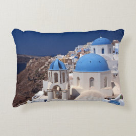 Cojín Decorativo Pillow de acento de Santorini Grecia