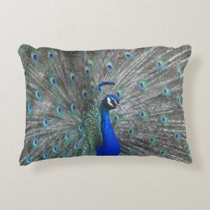 COJÍN DECORATIVO PILLOW DE ACENTO FOTOGRÁFICO DE PEACOCK