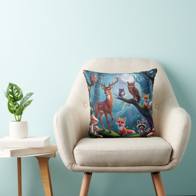 Cojín Decorativo Pillow de animales salvajes encantados y caprichos (Silla)