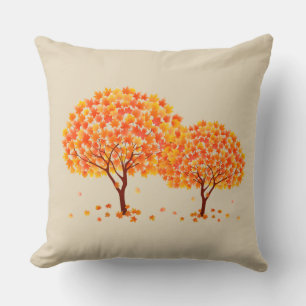 Cojín Decorativo Pillow de árboles otoñales
