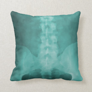 Cojín Decorativo Pillow de arte digital de rayos X Aqua