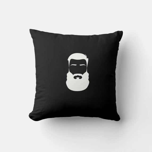 Cojín Decorativo Pillow de barba blanca (Anverso)