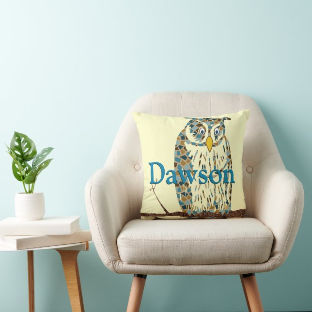 Cojín Decorativo Pillow de Bebé Azul Personalizado (Silla)