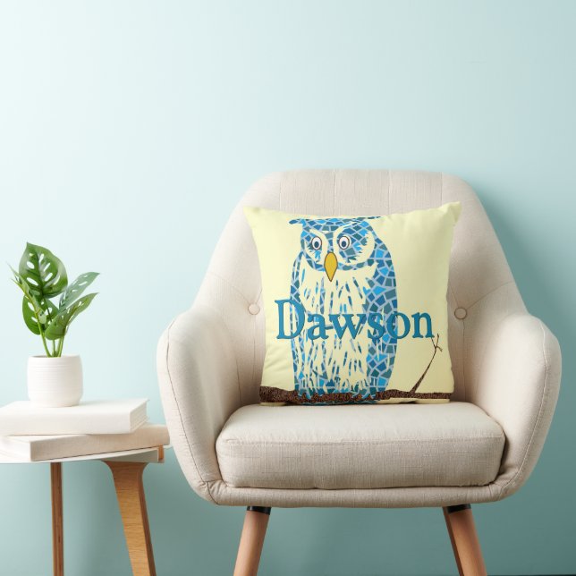 Cojín Decorativo Pillow de Bebé Azul Personalizado (Silla)