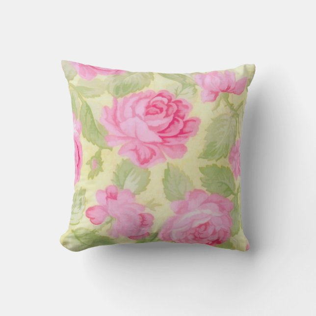 Cojín Decorativo Pillow de belleza rosa (Anverso)