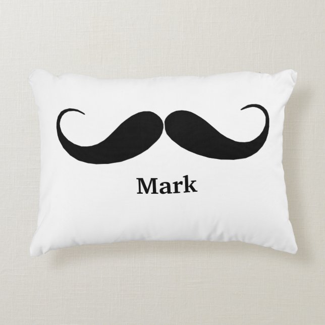 Cojín Decorativo Pillow de bigote personalizado (Anverso)