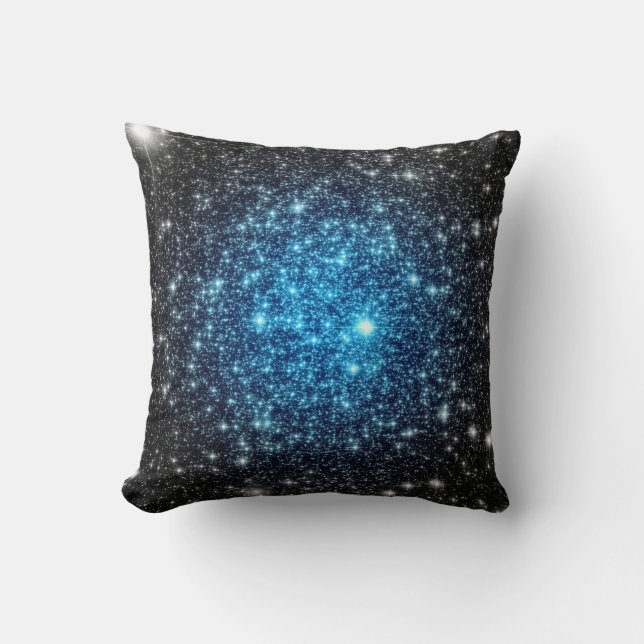 Cojín Decorativo Pillow de Blue Black Stars (Anverso)